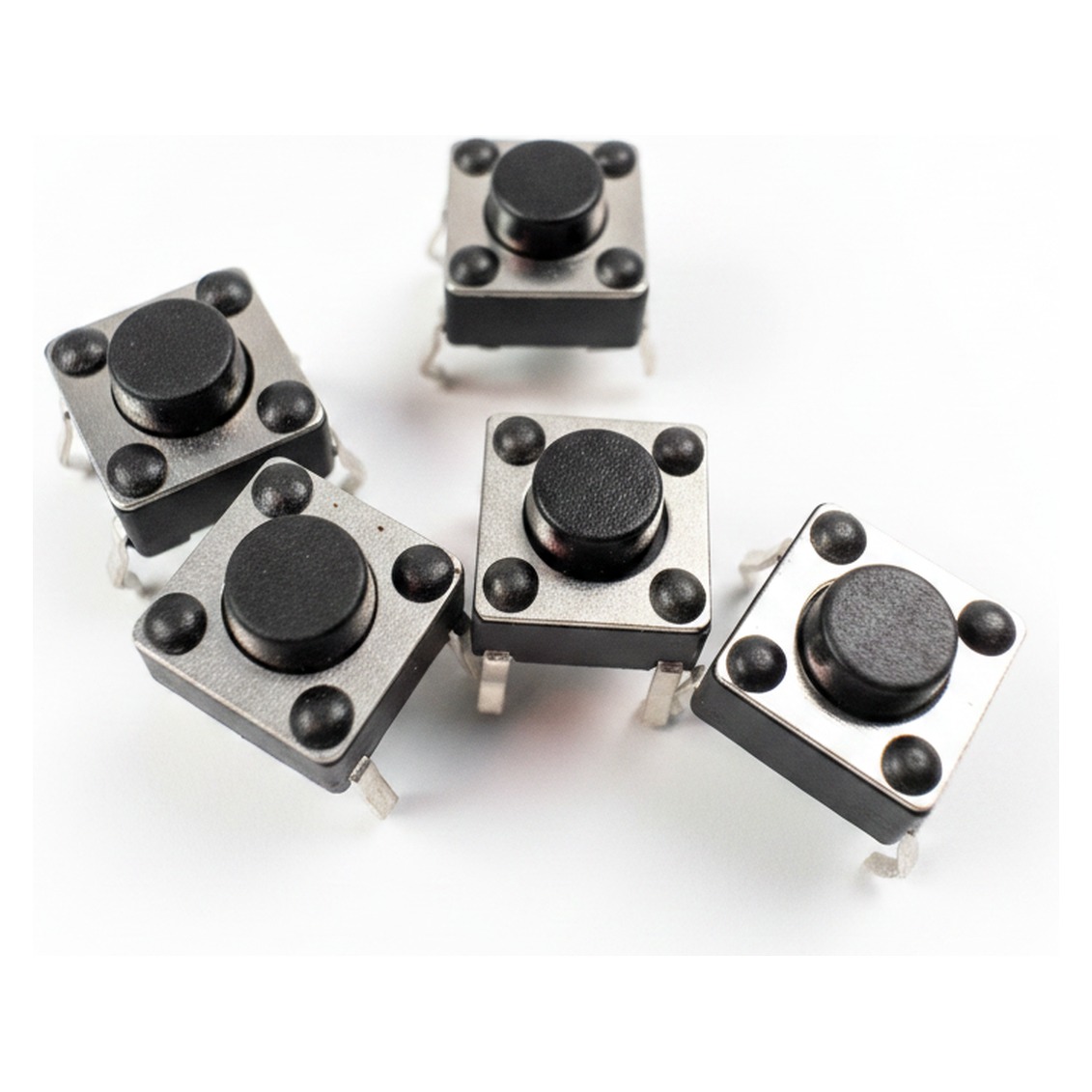 Botón pulsador táctil 6x6x5 mm (pack de 5) - Imagen 2