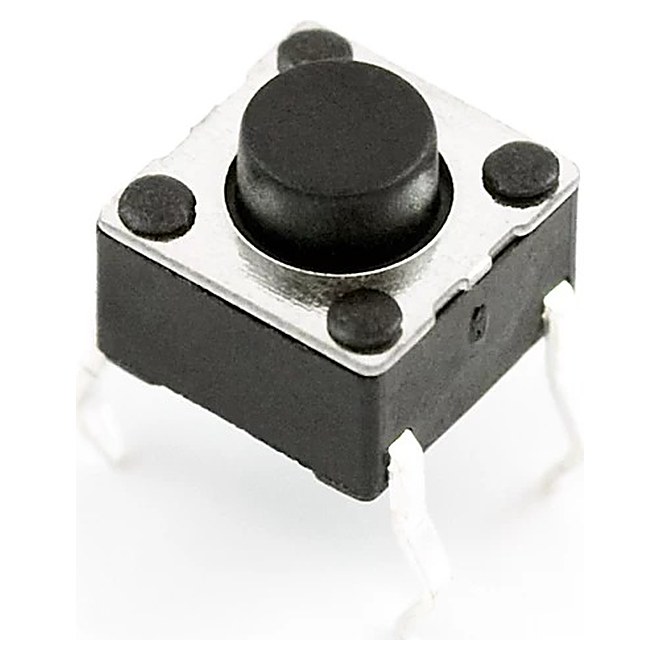Botón pulsador táctil 6x6x5 mm (pack de 5) - Imagen 4