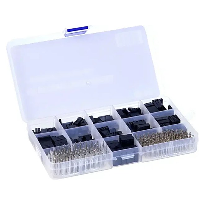 Kit de conectores dupont con terminales para crimpear, 610 piezas