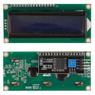 Pantalla LCD 1602 con módulo I2C soldado, luz azul